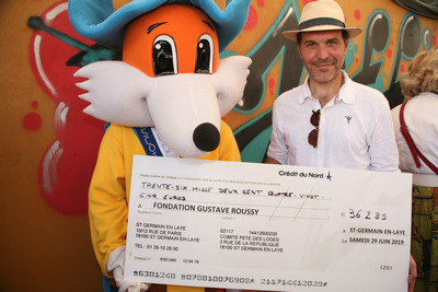 Chèque de 36 285€ remis à la Fondation Gustave Roussy